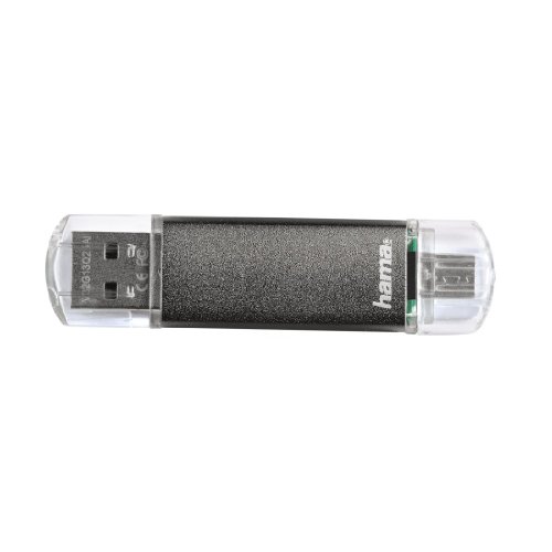 Cle USB 2.0Laeta Twin, 64GB, 10MB/s, gri...