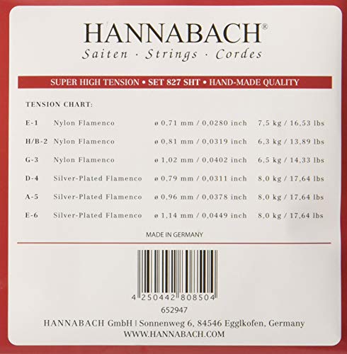 Hannabach 652947 Serie 827 Cordes pour  ...