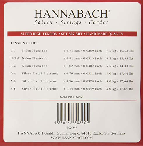 Hannabach Cordes Pour Guitare Classique ...