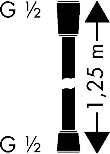 Hansgrohe - Flexible de douche Isiflex 1,25 m - 28272000