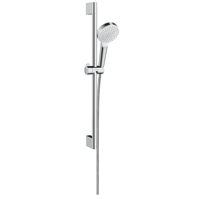 Hansgrohe Ensemble De Douche Crometta 26533400 Barre De Douche 669 Mm, Blanc / Chrome