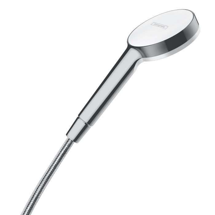 Hansgrohe Ensemble De Douche Crometta 26533400 Barre De Douche 669 Mm, Blanc / Chrome