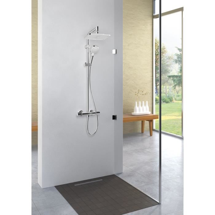 HANSGROHE Colonne de douche avec robinet mitigeur thermostatique Showerpipe MySelect E 240