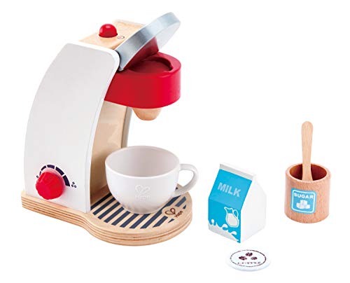 Machine A Cafe Pour Enfant Blanche Hape Jeu Dimitation Bois 5 Pieces 175 X 106 X 196 Cm