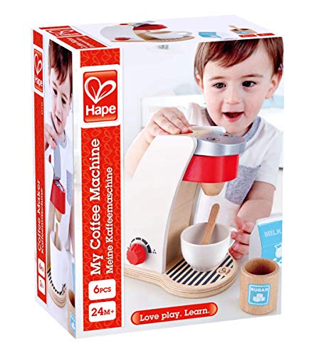 Machine A Cafe Pour Enfant Blanche Hape Jeu Dimitation Bois 5 Pieces 175 X 106 X 196 Cm