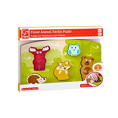 hape Puzzle Tactile Animaux de la Foret