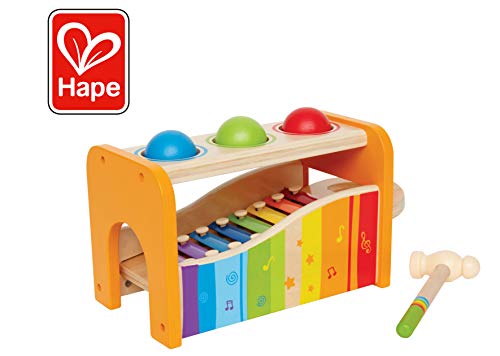 Banc A Marteler Xylophone Hape E0305 Jouet Deveil Musical En Bois
