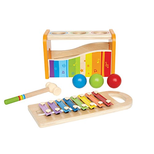 Banc A Marteler Xylophone Hape E0305 Jouet Deveil Musical En Bois