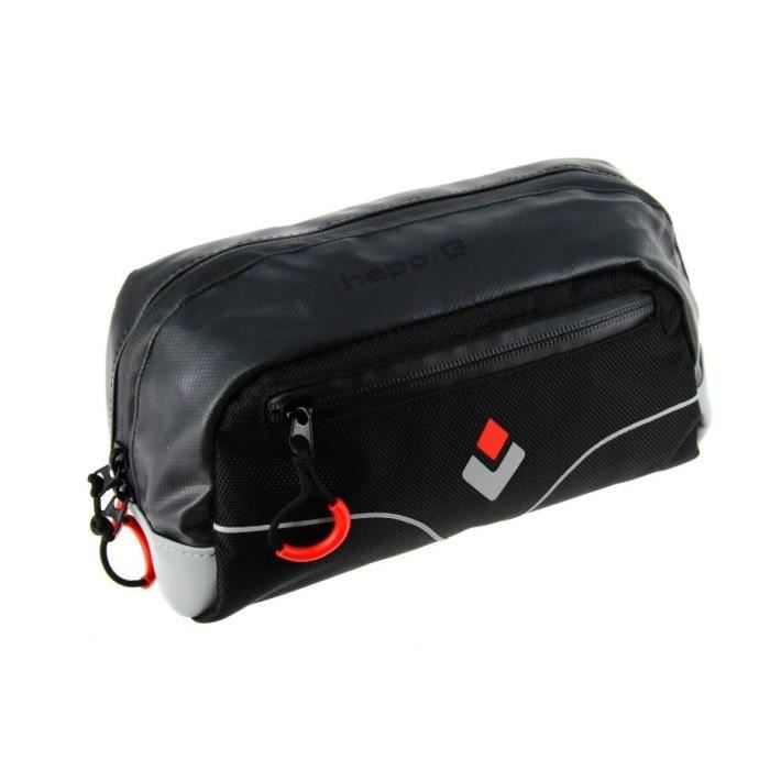 Sacoche De Guidon Pour Velo - Hapo-g - Noir - Impermeable - Polyester Et Pvc