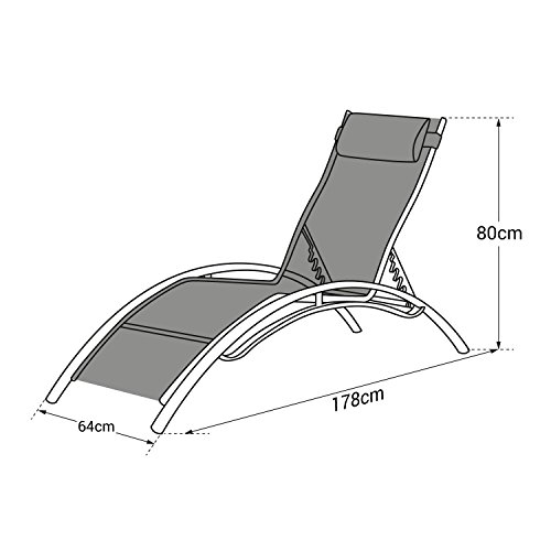 Happy Garden Lot De 2 Transats Galapagos En Textilene Blanc - Aluminium Blanc