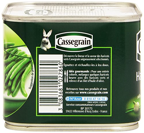 Bonduelle Europe Long Life Haricots Verts Extra-fins Cassegrain - 706 G