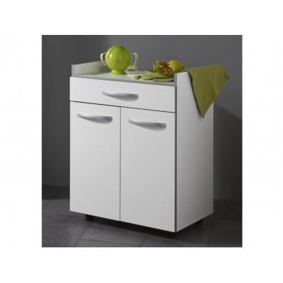 Desserte De Cuisine L 60cm - Blanc Mat - Oslo