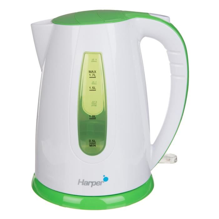 Bouilloire Harper Hwk11 - 2200w - Vert - Capacite 1,7l - Base Pivotante 360°