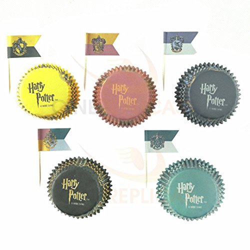 Lot De 100 Decorations Pour Cupcakes - Harry Potter Taille Unique