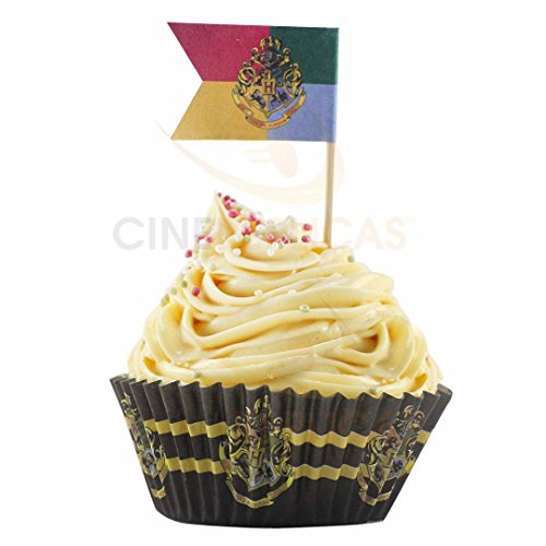 Lot De 100 Decorations Pour Cupcakes - Harry Potter Taille Unique