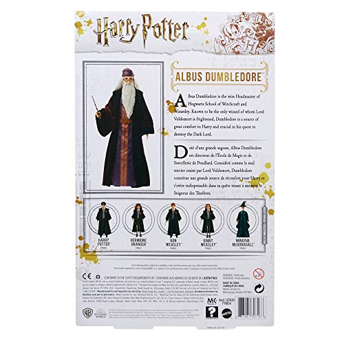 Harry Potter Poupee Professeur Dumbledore Avec Tenue De Poudlard Et Baguette Poupee Figurine Des 6 Ans