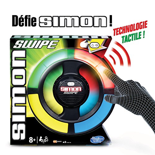 Jeu De Societe - Hasbro - Simon Swipe - Mixte - A Partir De 8 Ans - 1 Joueur Ou Plus