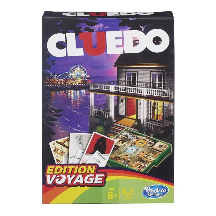 Cluedo - Jeu De Voyage - Jeu De Societe - Hasbro Cluedo - Version Francaise