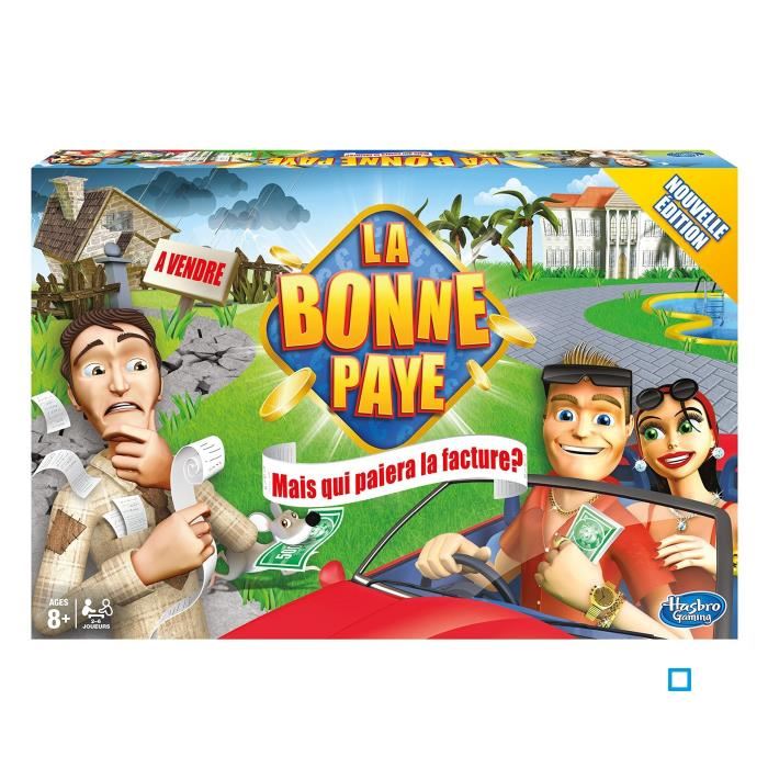 Hasbro Gaming - La Bonne Paye - Jeu De Societe Pour La Famille - Jeu De Plateau - Version Francaise