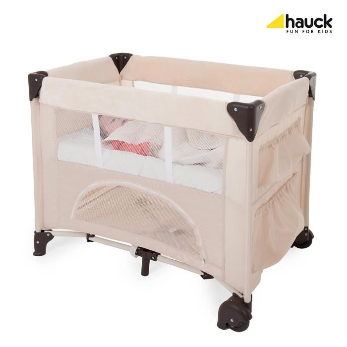 Drap Housse Matelasse 50x80cm Hauck Bed Me Beige Universel Pour Lit Cododo