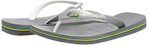 Havaianas Unisex Brasil Mix, Steel Grey/...