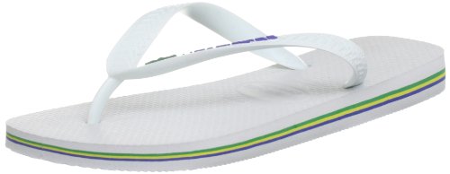 Havaianas Unisex Brasil Logo White 67