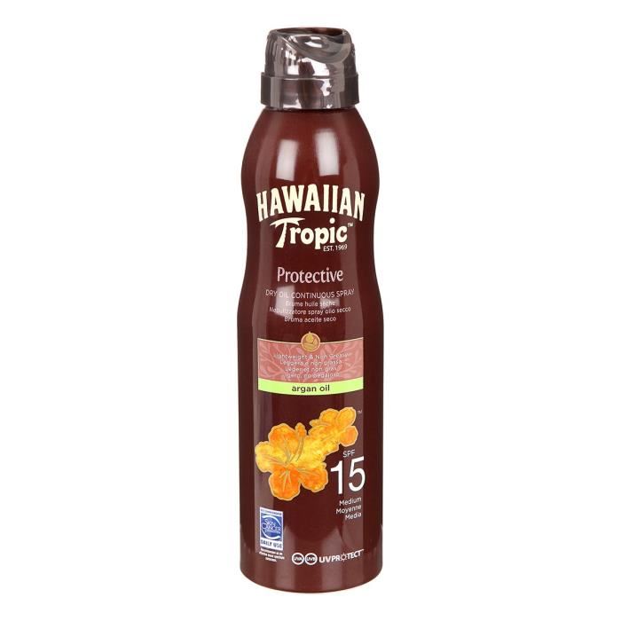 Hawaiian Tropic Brume D'huile Seche D'argan - Spf 15 - 177 Ml
