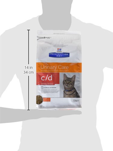 Hill's Prescription Diet C/d Urinary Stress Croquettes Pour Chat - 1.5kg Au Poulet