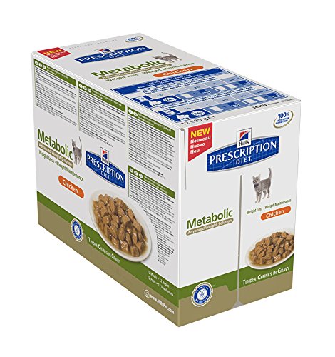 Hill's Prescription Diet Metabolic Sachets Pour Chat Au Poulet - 12x85g