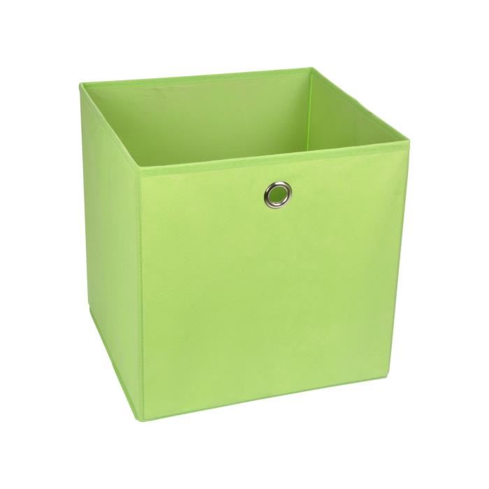 Homea Panier De Rangement Intisse 31x29x31 Cm Vert Anis