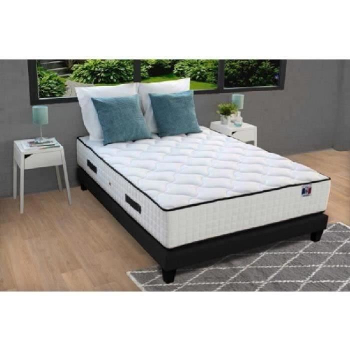 Confort Design Hotel Grand Confort Ensemble Matelas Sommier 140 X 190 Ep 30cm Ressorts 7 Zones Fabrique En France