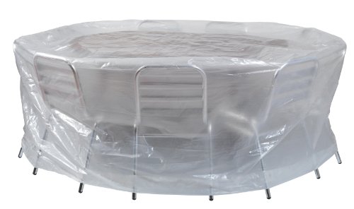 Housse ECO platinium 90 gr/m2 200 x Ht. 80 cm pour table ronde et chaises - PRH090200D - Ribiland
