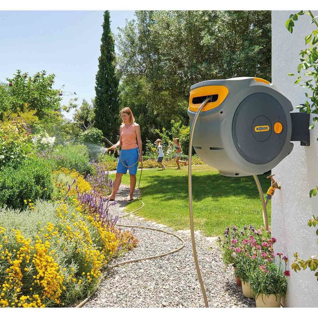 Devidoir Mural Auto Reel Avec Tuyau De 25 M Hozelock 24 020 000