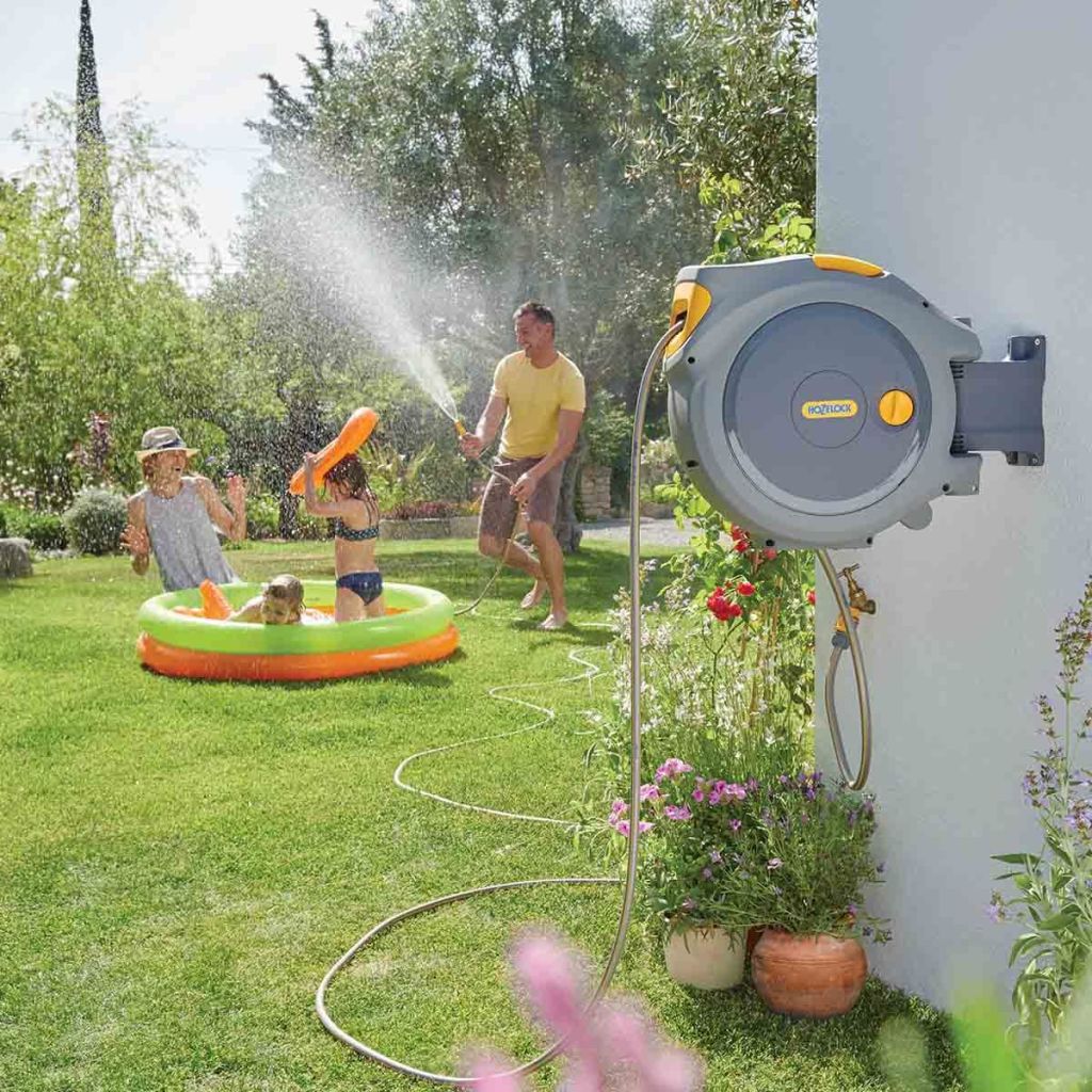 Devidoir Mural Auto Reel Avec Tuyau De 25 M Hozelock 24 020 000