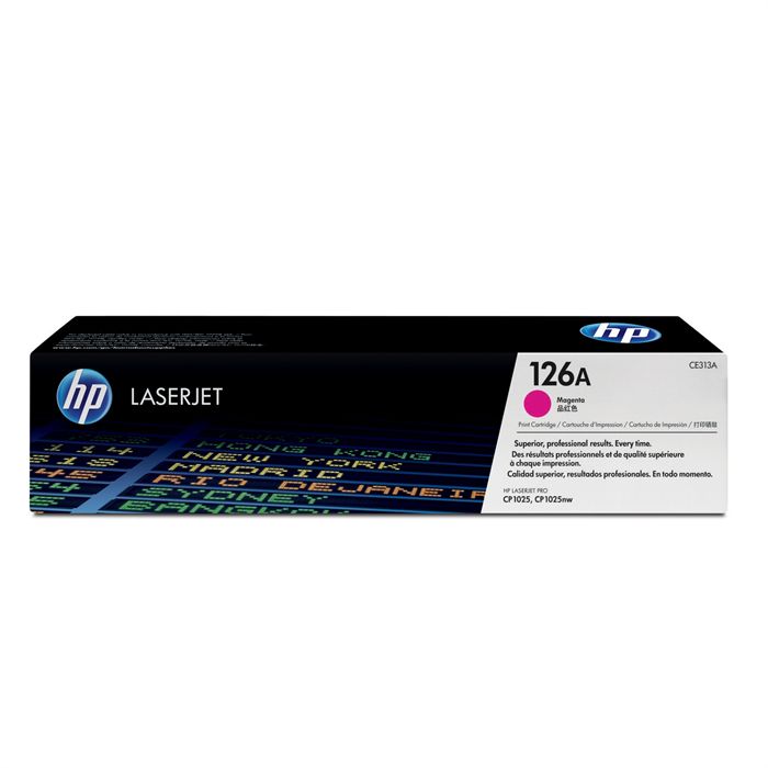 HP D'origine HP CE 313 A / 126A toner magenta, 1 000 pages, 4,86 centimes par page - remplace HP CE313A / 126A toner
