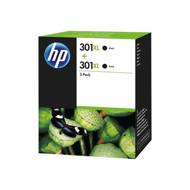 HP D'origine HP Envy 4506 e-All-in-One cartouche d'encre (301XL / D8J45AE) noir multipack (pack de 2), 480 pages, 10,05 centimes par page, contenu: 8 ml