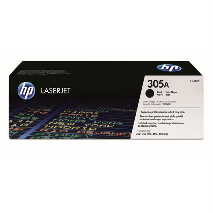 HP D'origine HP LaserJet Pro 400 color M 475 dn toner (305A / CE 410 A) noir, 2 200 pages, 3,42 centimes par page
