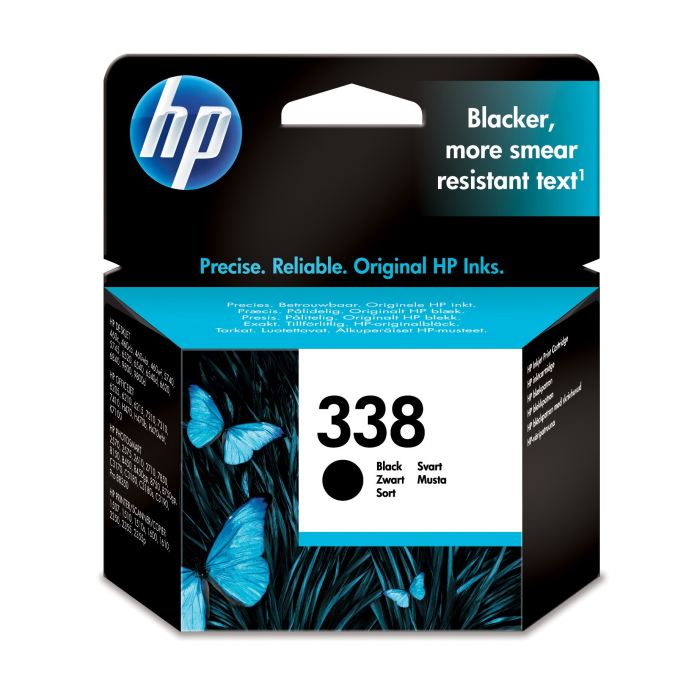 Hp 338 Cartouche Dencre Noire Authentique C8765ee Pour Hp Photosmart 2570c3170 Et Hp Psc 15101600