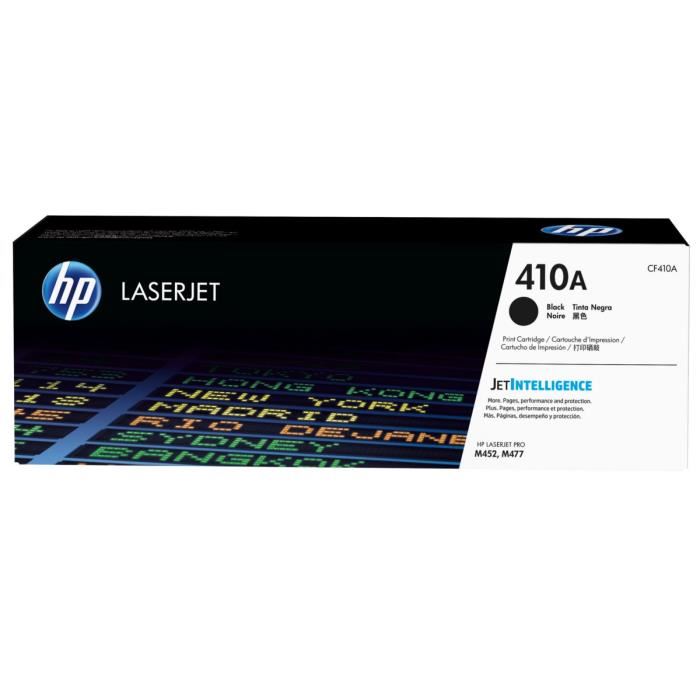 HP D'origine HP Color LaserJet Pro M 450 Series toner (410A / CF 410 A) noir, 2 300 pages, 3,25 centimes par page