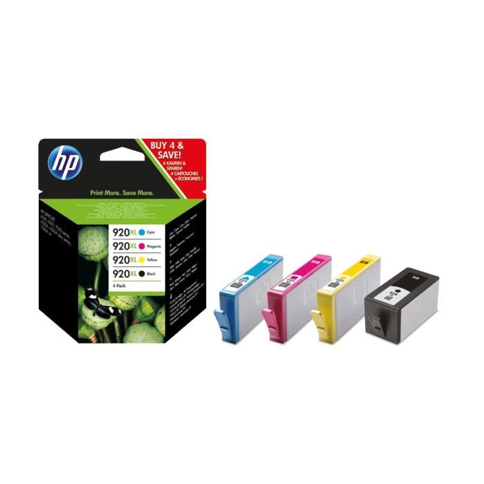 HP D39origine HP OfficeJet 6000 special Edition cartouche d39encre 920XL C 2 N 92 AE multicolor multipack pack de 4 1 200 pages