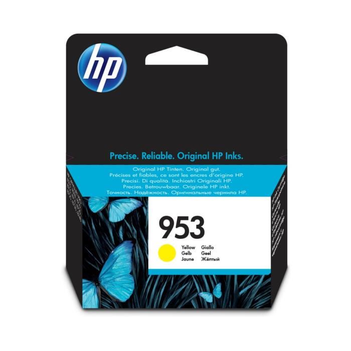 Hp 953 Cartouche Dencre Jaune Authentique F6u14ae Pour Hp Officejet Pro 871087158720