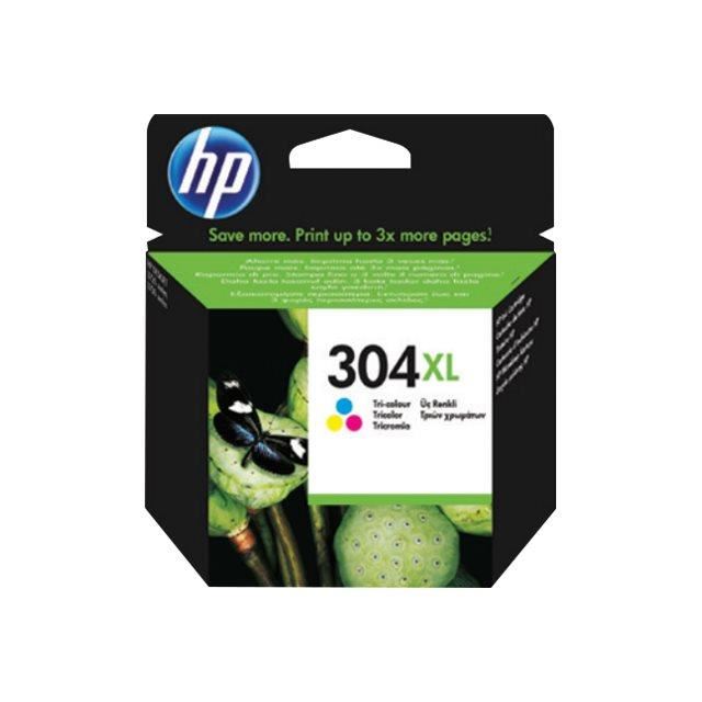 HP D'origine HP DeskJet 3720 seagrass cartouche d'encre (304XL / N9K07AE) couleur, 300 pages, 6,86 centimes par page, contenu: 7 ml