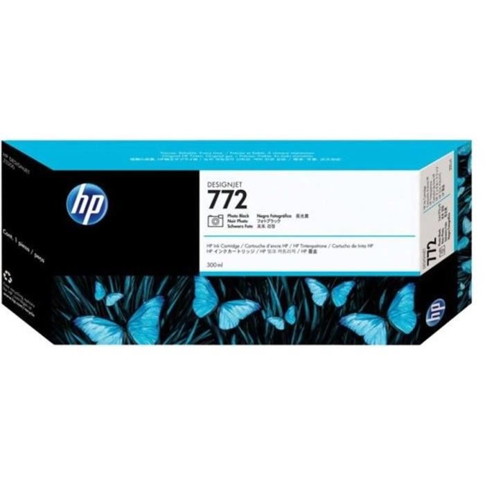 HP D39origine HP CN 633 A 772 cartouche d39encre photonoir contenu 300 ml remplace HP CN633A 772 cartouche imprimante