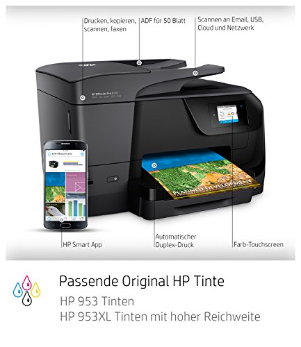 Hp Inc Imprimante Multifonction 4 En 1 Officejet Pro 8710 - Jet Dencre - Couleur - Ethernet wi-fi usb 2.0 - Rectoverso - A4