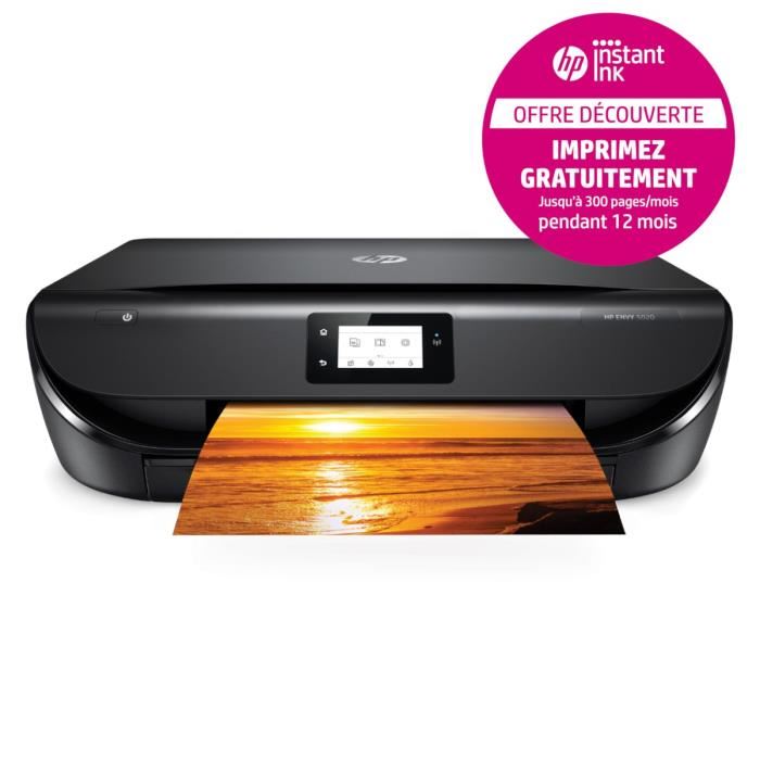 Hp Imprimante Tout En Un Jet Dencre Couleur Envy Photo 5020 Ideal Pour La Famille 3 Mois Instant Ink Offerts