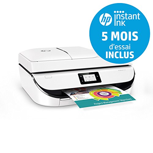 HP Imprimante 4 en 1- Officejet 5232 - R/V automatique - couleur - Jet d'encre - Eligible Instant Ink 70% d'economies sur l'encre