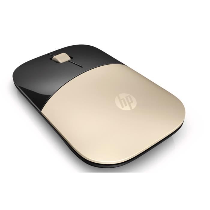 HP Z3700 - Souris - LED bleue - sans fil - 2.4 GHz - recepteur sans fil USB - or - pour OMEN X by HP 17, HP 17, Pavilion 17