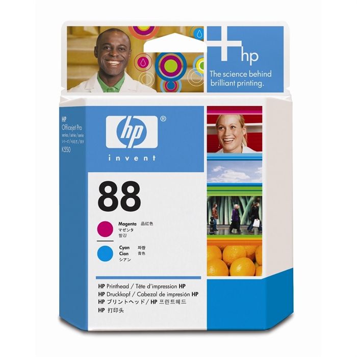 HP Tete d39impression Officejet cyan et magenta 88