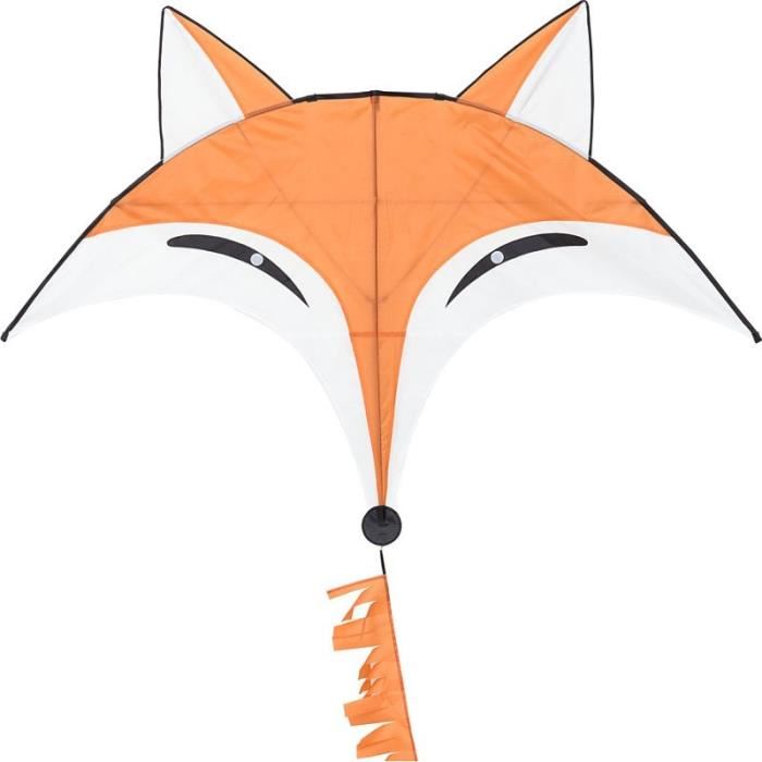 Hq- Fox Kite Cerf-volant, 105100, Orange