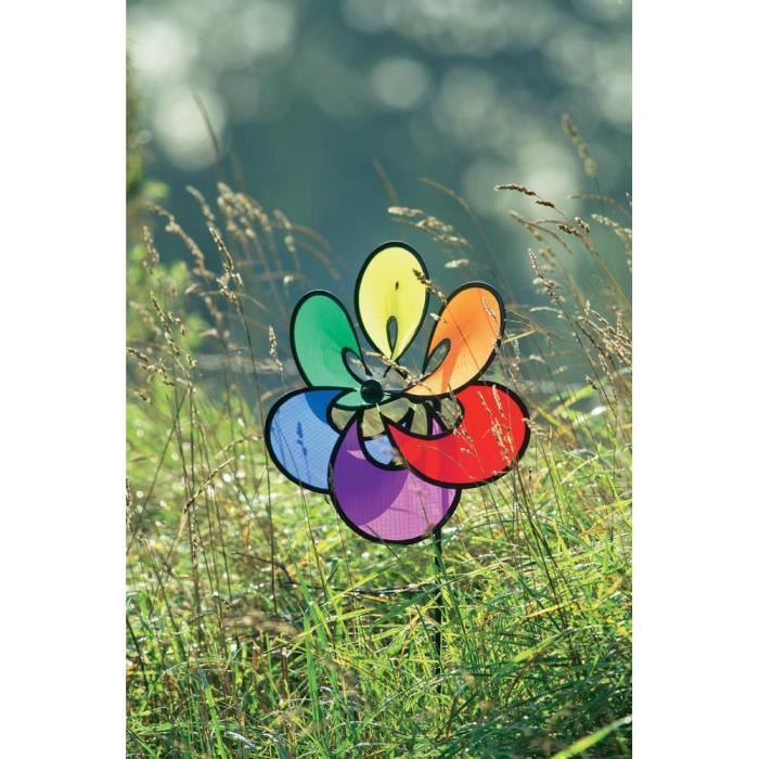 HQ INVENTO Moulin a vent arc-en-ciel - Flower Paradise - Rainbow
